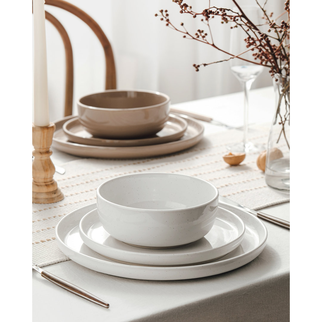 Famiware 24 Piece Stoneware Dinnerware Set - Service for 8